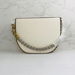Stella McCartney Frayme  Shoulder Crossbody Bag In off white